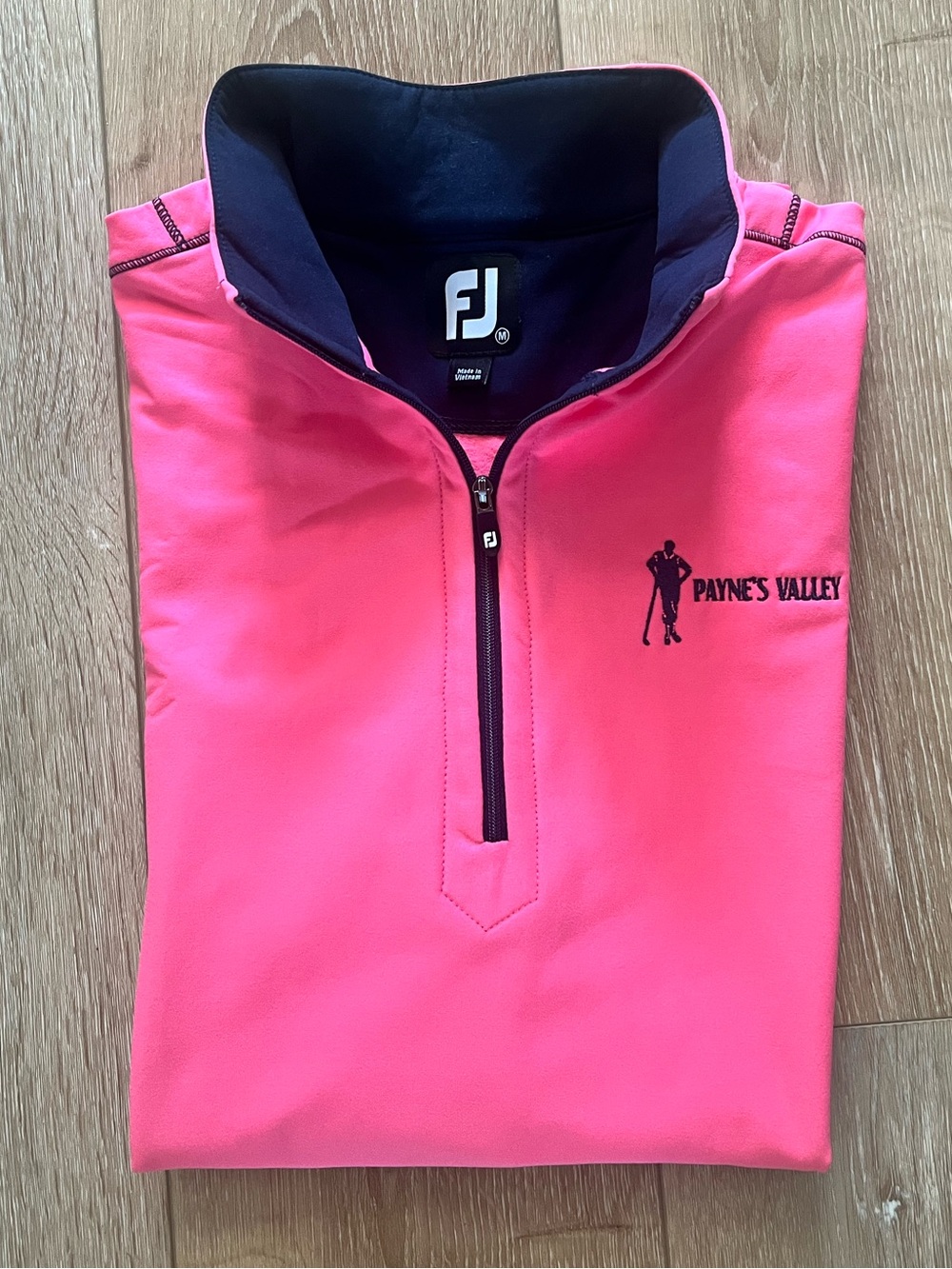 FootJoy Payne's Valley Men's Neon Pink 1/4 Zip Vest